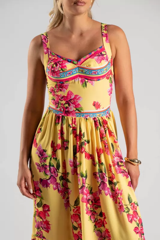 Φόρεμα Τιράντα Cups Floral