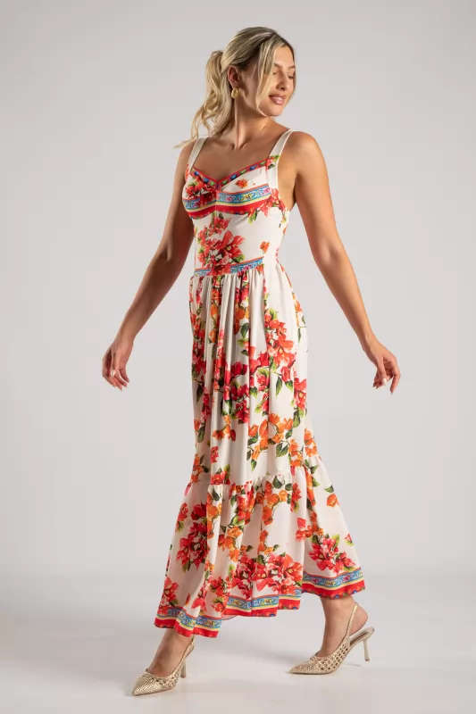 Φόρεμα Τιράντα Cups Floral
