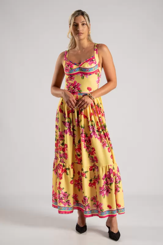 Φόρεμα Τιράντα Cups Floral