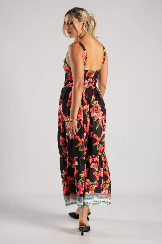 Φόρεμα Τιράντα Cups Floral