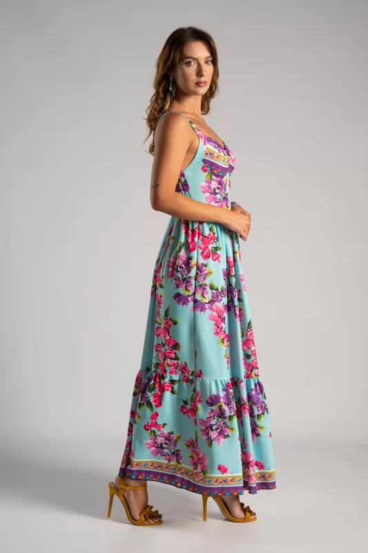 Φόρεμα Τιράντα Cups Floral
