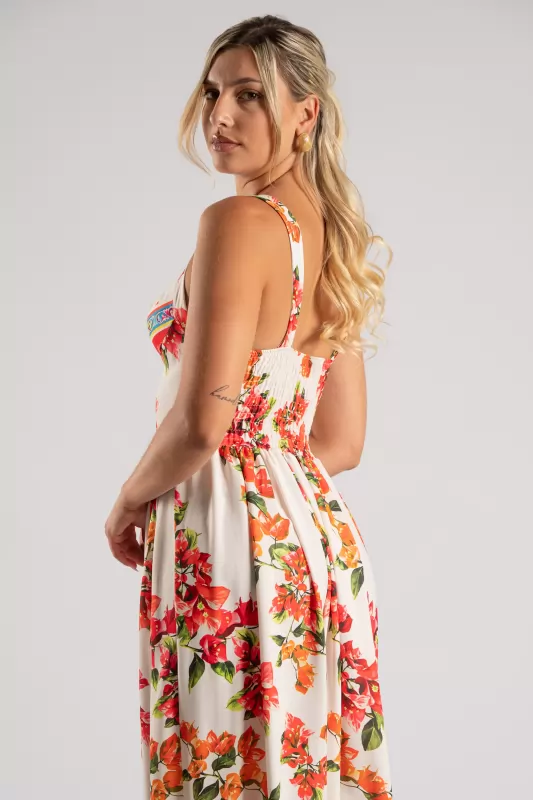 Φόρεμα Τιράντα Cups Floral