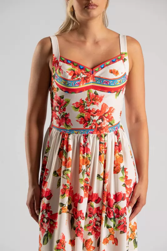 Φόρεμα Τιράντα Cups Floral