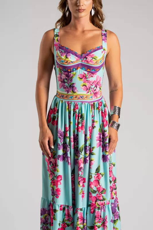 Φόρεμα Τιράντα Cups Floral
