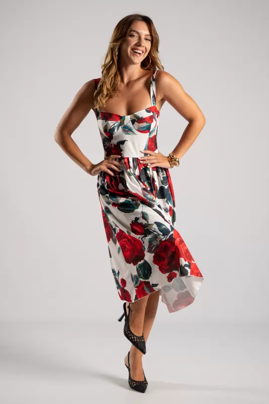 Dress Strap Cups Roses