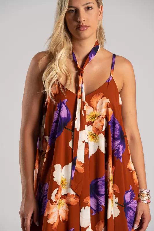 Φόρεμα Τιράντα Floral Maxi