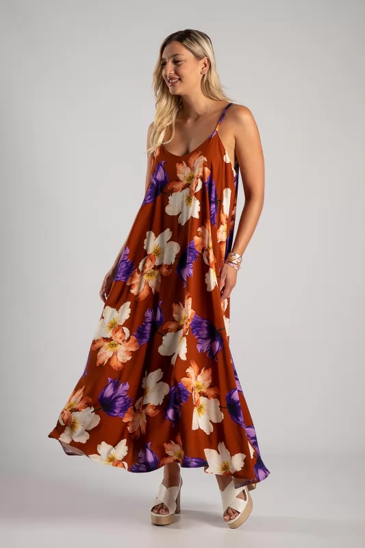 Φόρεμα Τιράντα Floral Maxi