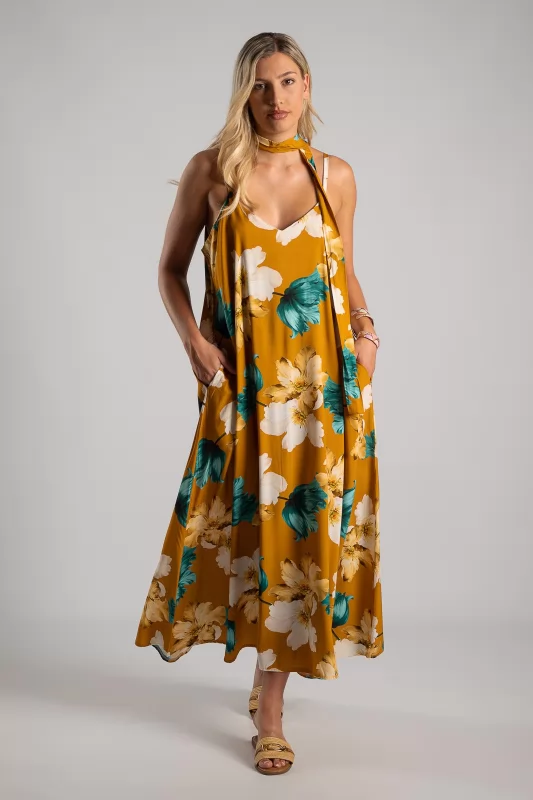 Φόρεμα Τιράντα Floral Maxi