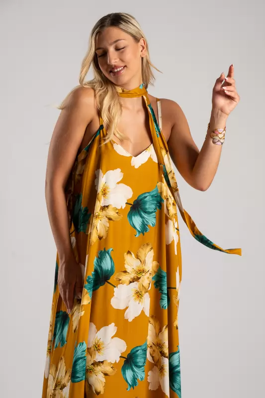 Φόρεμα Τιράντα Floral Maxi