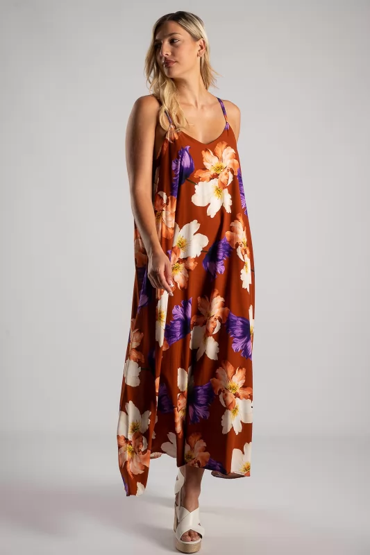 Φόρεμα Τιράντα Floral Maxi