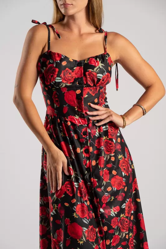 Φόρεμα Τιράντα Roses