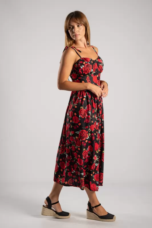 Φόρεμα Τιράντα Roses