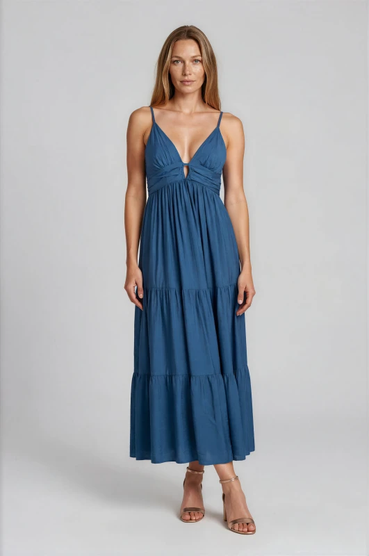 Strap V-Neck Dress Waspnest