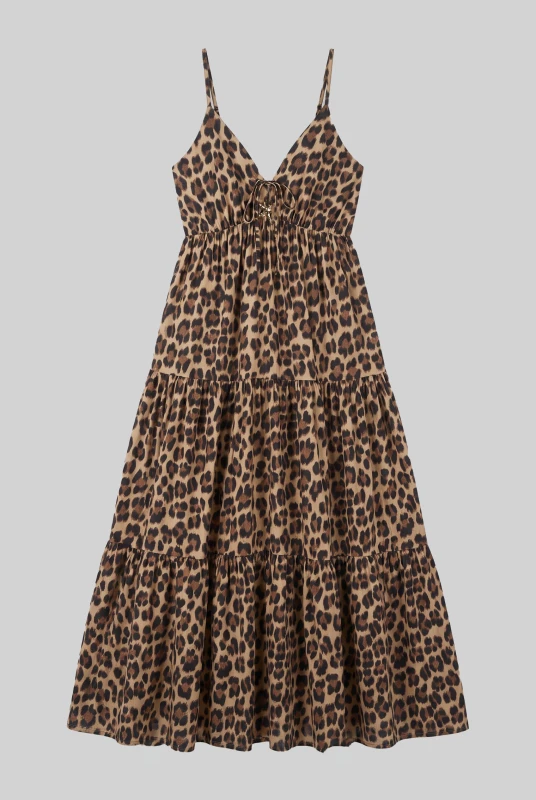 Φόρεμα Τιράντες Leopard
