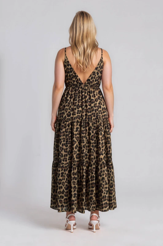 Φόρεμα Τιράντες Leopard