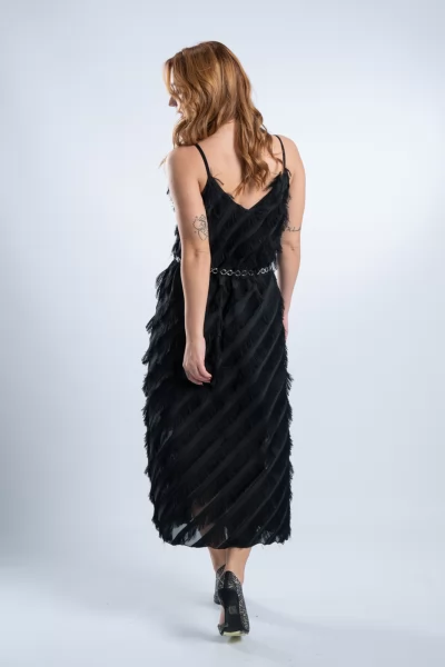 Φόρεμα Τιράντες Zilda Μαύρο