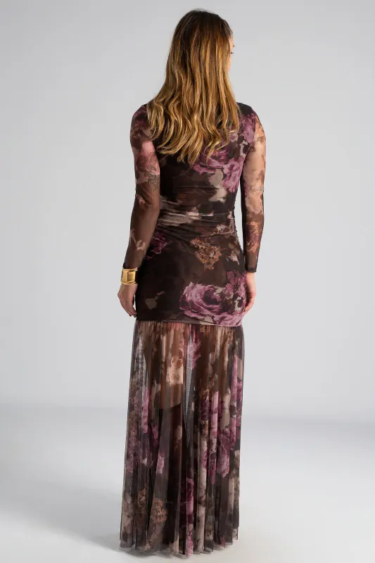 Φόρεμα Τούλινο Maxi Floral