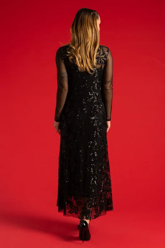 Dress Tulle Maxi with Sequin