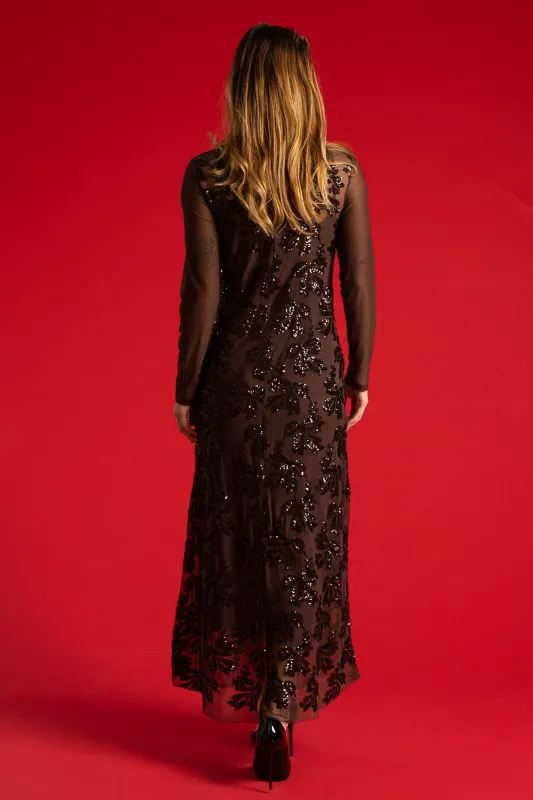 Dress Tulle Maxi with Sequin