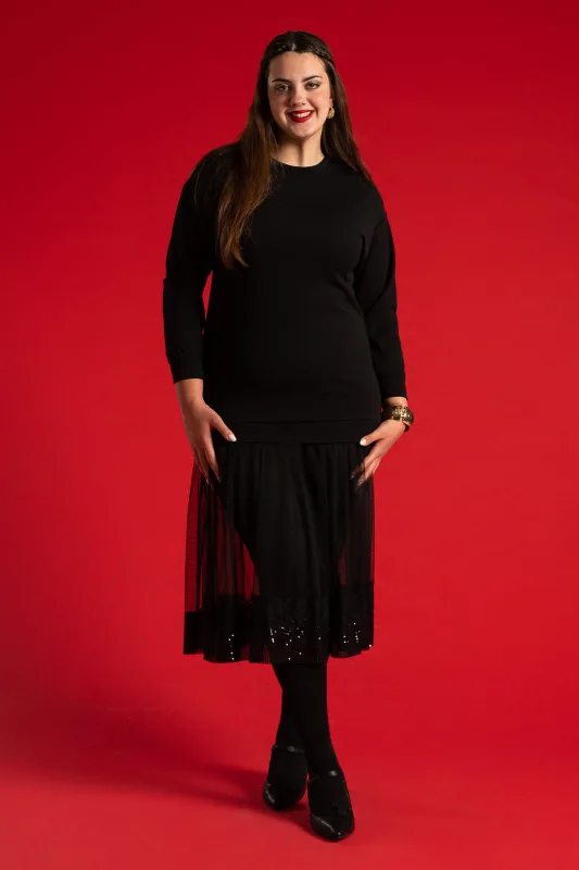 Φόρεμα Τούλινο Παγιέτα Τελείωμα