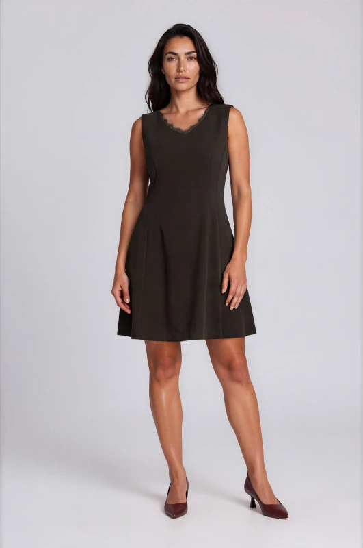Dress V-Neck with Lace
