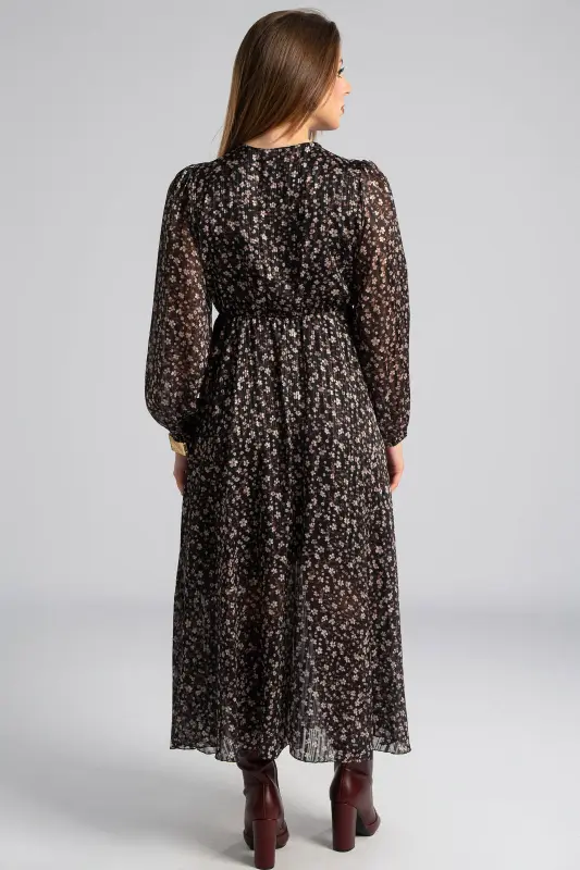 Φόρεμα V Λαιμόκοψη Μεταλλική Κλωστή