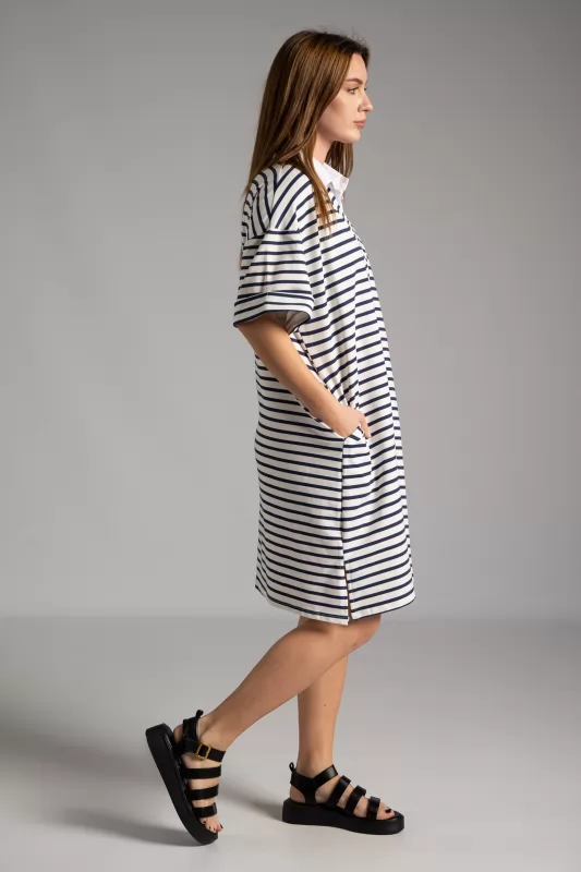 Dress V Thin Stripes