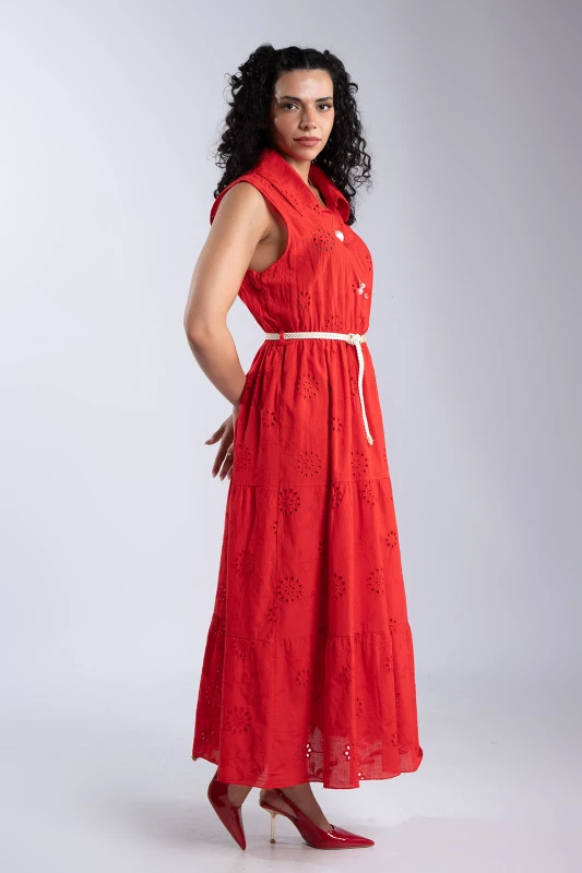 Dress Cotton Sleeveless Kippur Belt