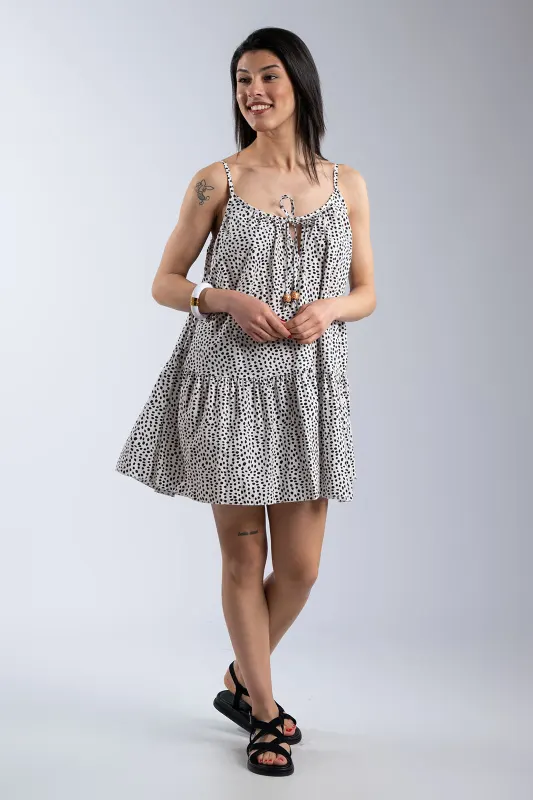 Dress Cotton Strap Dot