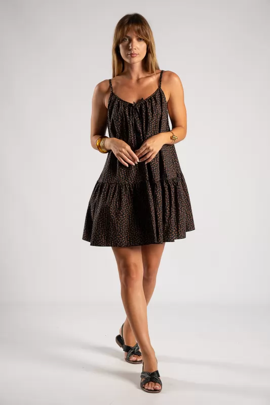 Dress Cotton Strap Dot