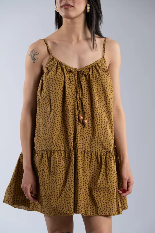 Dress Cotton Strap Dot