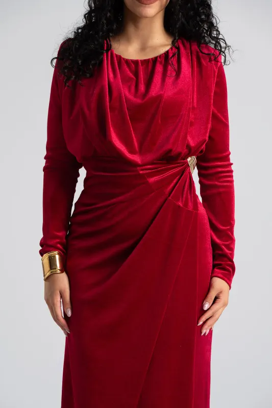 Φόρεμα Velvet Άνοιγμα Πλάι