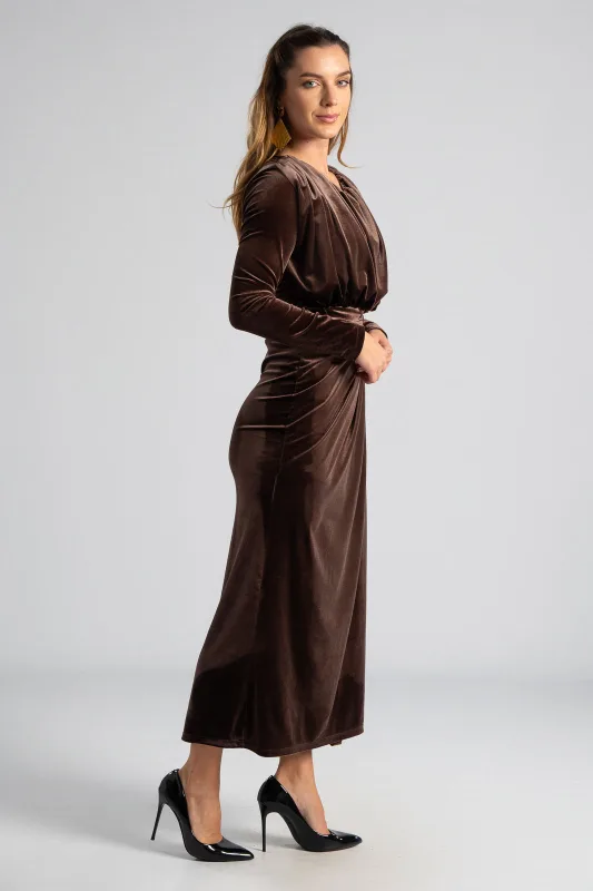 Φόρεμα Velvet Άνοιγμα Πλάι