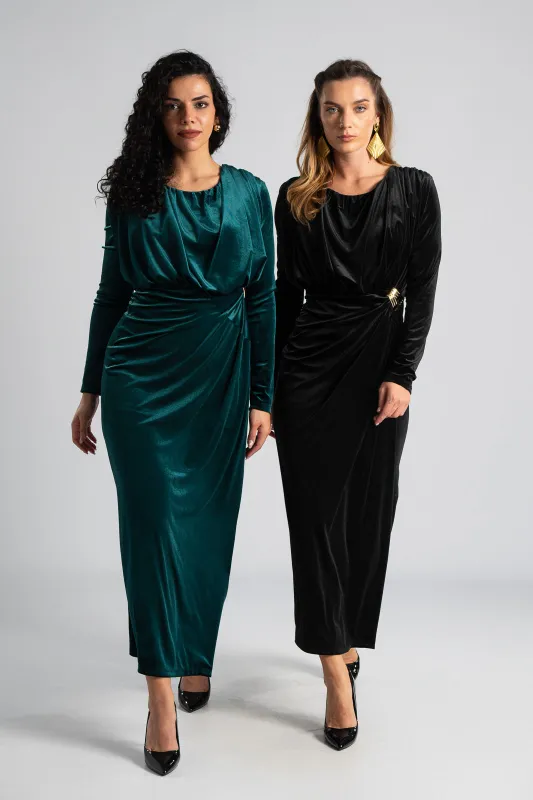 Φόρεμα Velvet Άνοιγμα Πλάι