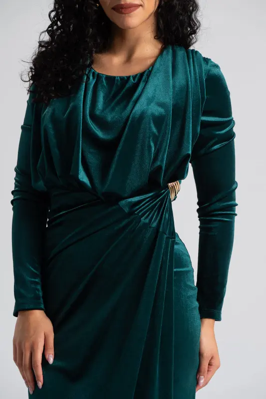 Φόρεμα Velvet Άνοιγμα Πλάι