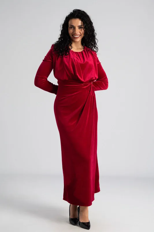 Φόρεμα Velvet Άνοιγμα Πλάι