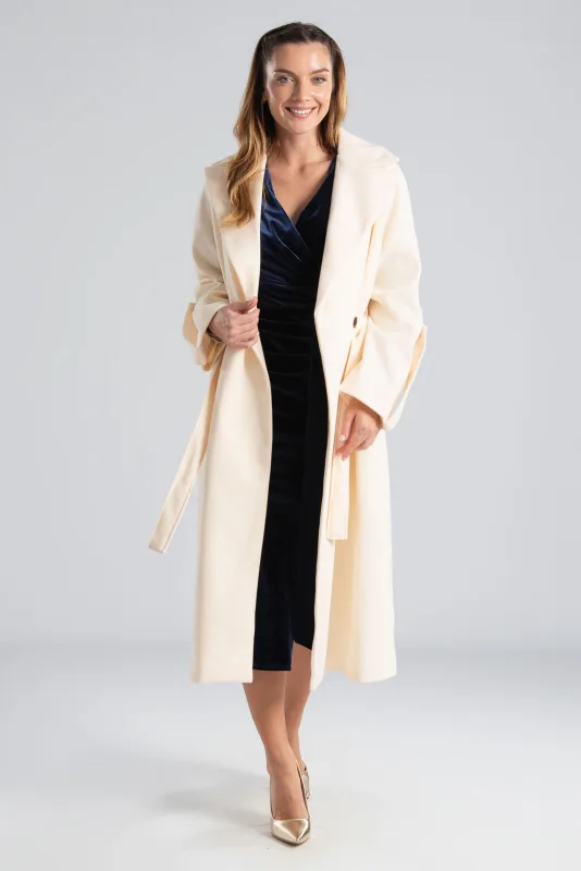 Velvet Wrapped Dress Opening