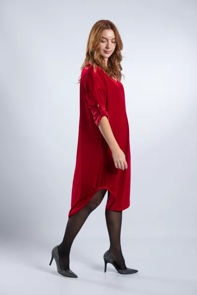 Φόρεμα Velvet Lurex V Cherry