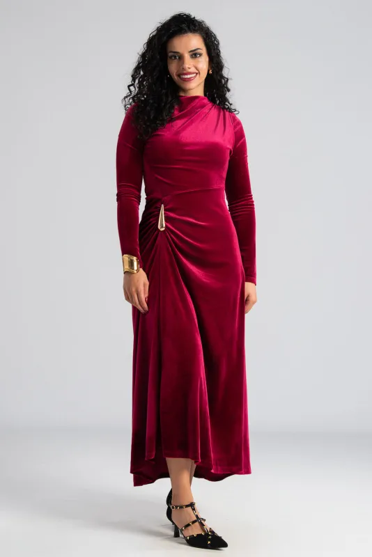 Φόρεμα Velvet Χρυσές Λεπτομέρειες