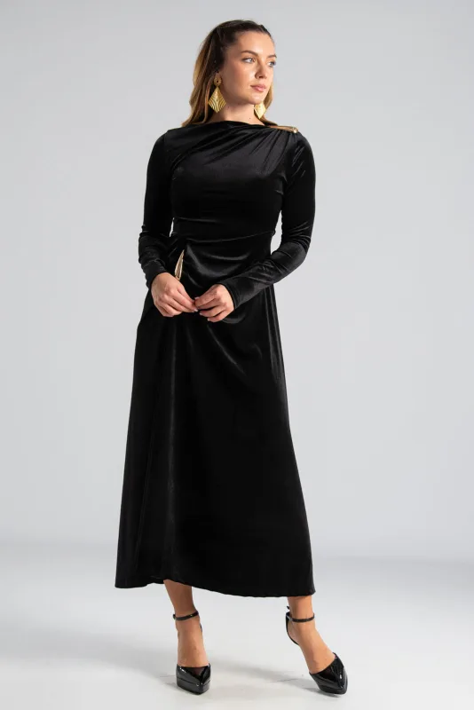 Φόρεμα Velvet Χρυσές Λεπτομέρειες