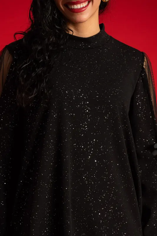 Dress Ruffle Sleeves Bow Knot