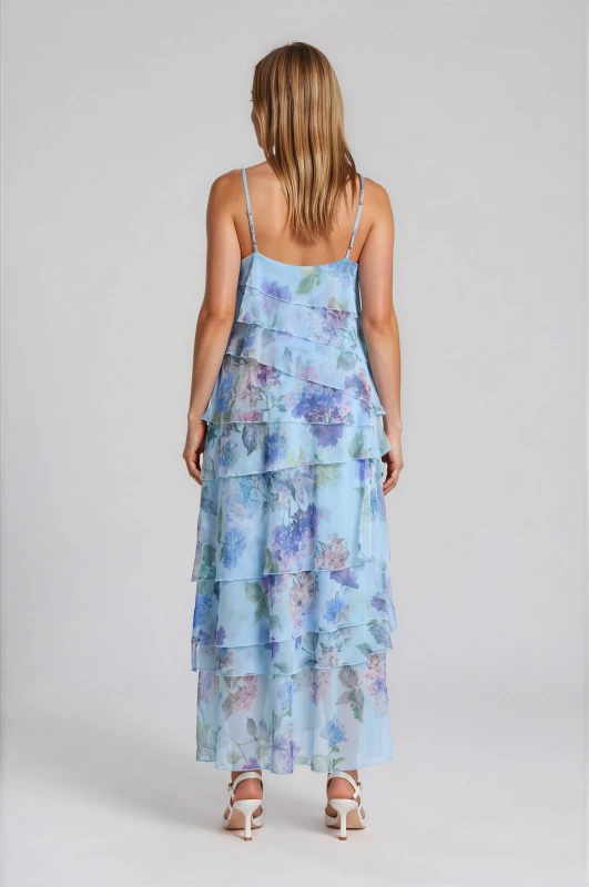 Φόρεμα Βολάν με Τιράντα Floral