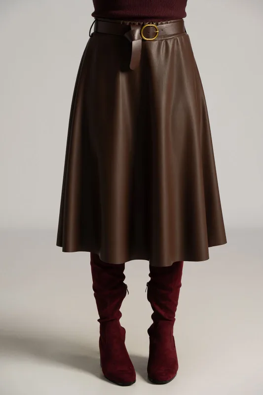 Skirt A-line Leatherette