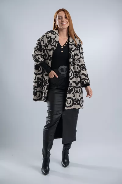 Φούστα Δερματίνη High Waist Μαύρη
