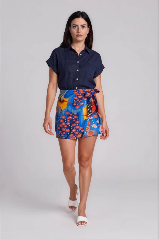 Skirt Wrap Embroidered 