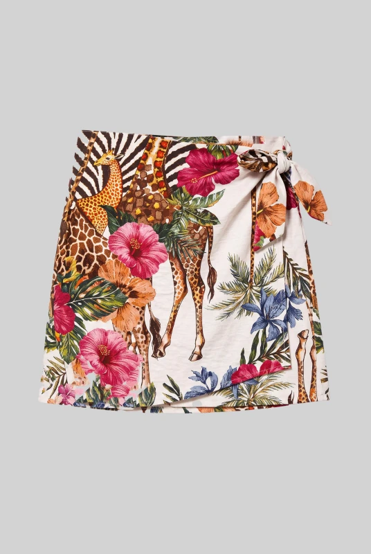 Skirt Wrap Embroidered 
