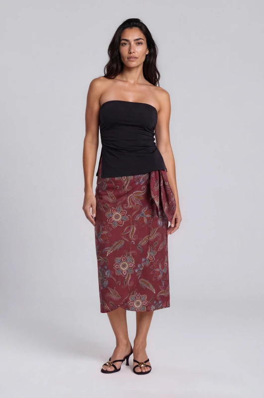 Skirt Wrap Embroidered 