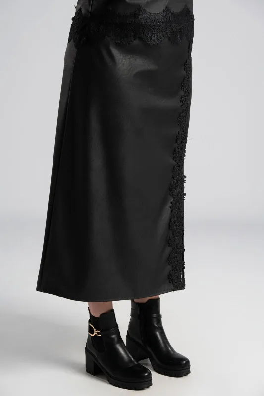 Φούστα Λάστιχο Λεπτομέρεια Δαντέλα