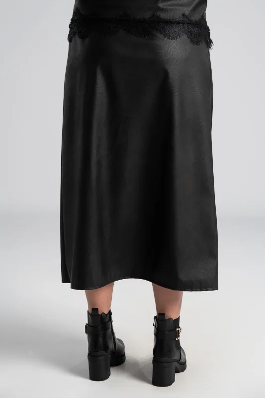 Φούστα Λάστιχο Λεπτομέρεια Δαντέλα