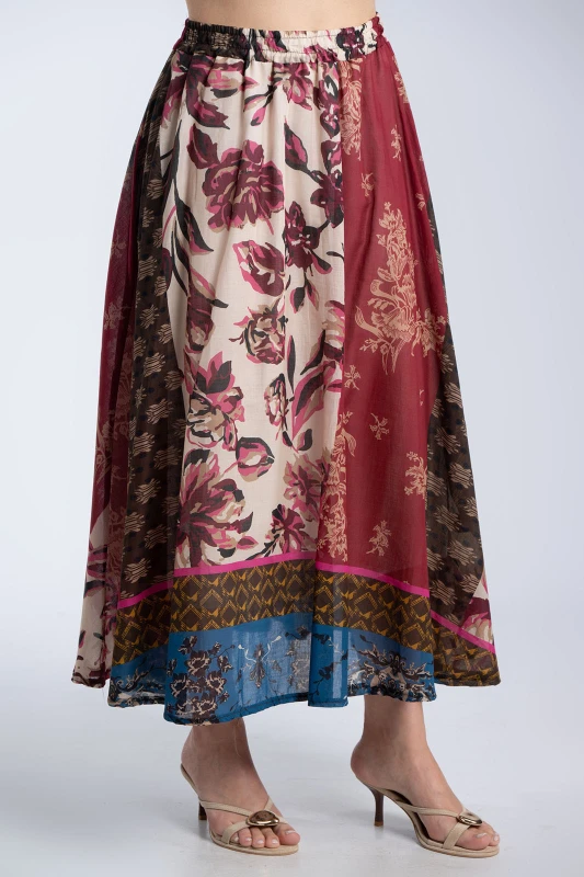 Φούστα Maxi Εμπριμέ Boho